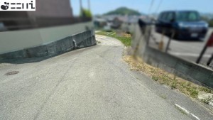 揖保郡太子町佐用岡、土地の前面道路を含む現地写真画像です