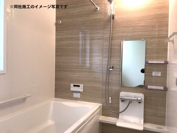 姫路市勝原区朝日谷、新築一戸建ての風呂画像です
