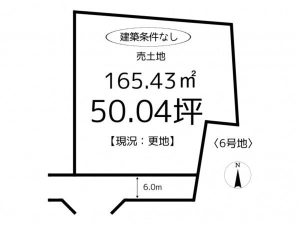 たつの市龍野町片山、土地の間取り画像です