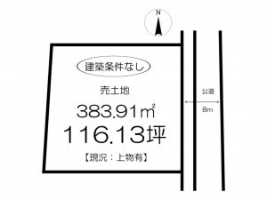 姫路市仁豊野、土地の間取り画像です