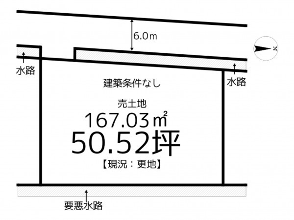 たつの市龍野町富永、土地の間取り画像です