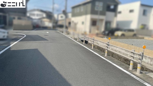 たつの市龍野町富永、土地の前面道路を含む現地写真画像です