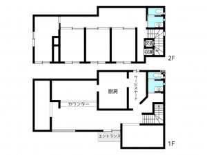 姫路市城北新町、収益/事業用物件/店舗の間取り画像です