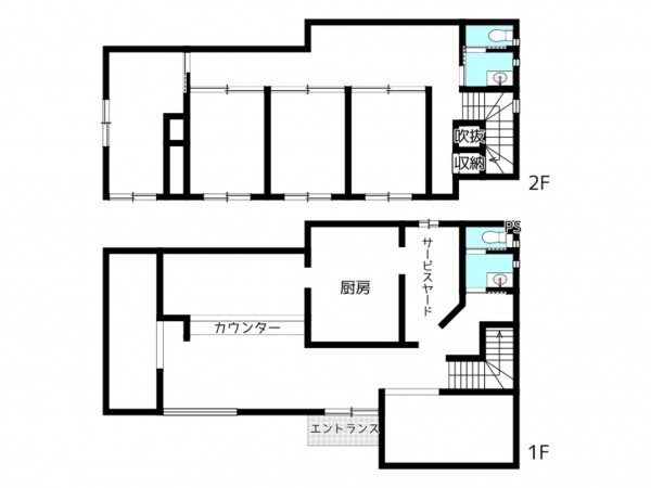 姫路市城北新町、収益/事業用物件/店舗の間取り画像です