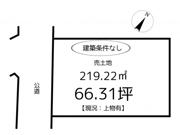 姫路市御立東、土地の間取り画像です