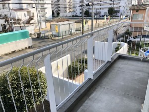 姫路市飾磨区恵美酒、マンションのバルコニー画像です