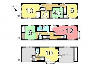 姫路市辻井、収益/事業用物件/住宅の間取り画像です