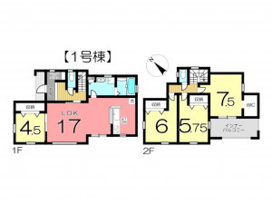 姫路市書写、新築一戸建ての間取り画像です