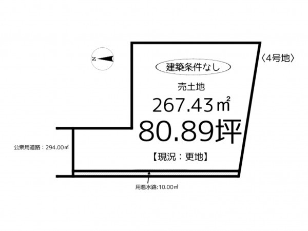 たつの市誉田町福田、土地の間取り画像です