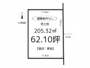 たつの市誉田町福田、土地の間取り画像です