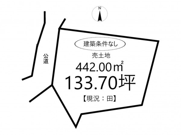 姫路市保城、土地の間取り画像です