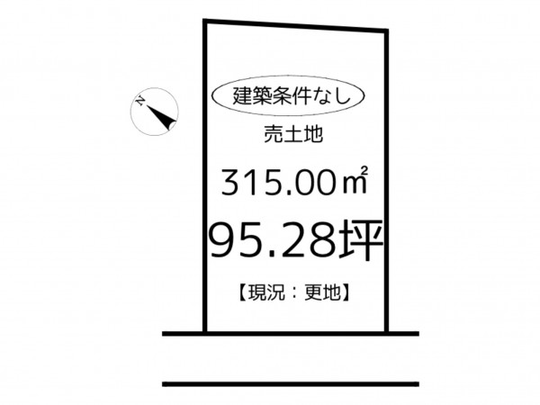 姫路市北平野、土地の間取り画像です