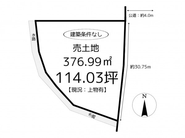 たつの市龍野町島田、土地の間取り画像です