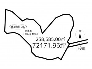 たつの市御津町黒崎、土地の間取り画像です