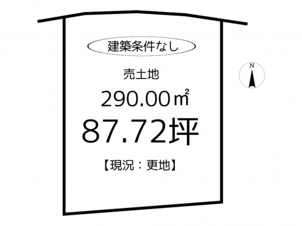 相生市旭、土地の間取り画像です