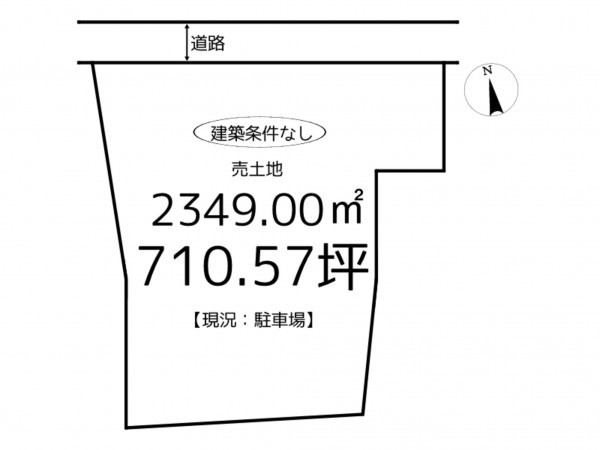 揖保郡太子町太田、土地の間取り画像です
