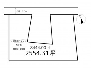 たつの市神岡町大住寺、土地の間取り画像です