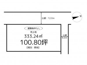 たつの市龍野町島田、土地の間取り画像です