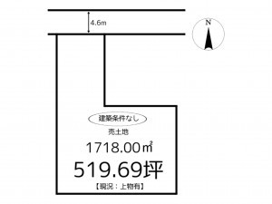たつの市揖保町松原、土地の間取り画像です