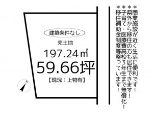 たつの市龍野町島田、土地の間取り画像です