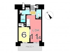 姫路市北条、マンションの間取り画像です