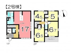 姫路市西今宿、新築一戸建ての間取り画像です