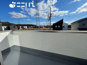 姫路市北原、新築一戸建てのバルコニー画像です