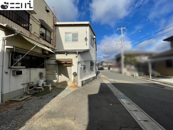 揖保郡太子町馬場、土地の前面道路を含む現地写真画像です
