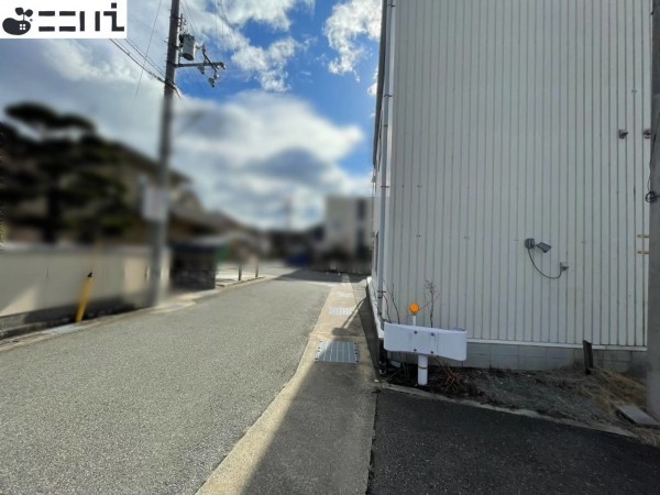 揖保郡太子町馬場、土地の前面道路を含む現地写真画像です