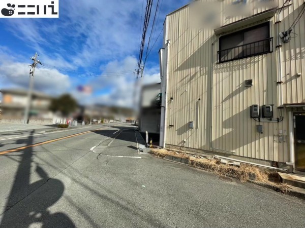 揖保郡太子町馬場、土地の前面道路を含む現地写真画像です