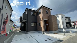 姫路市網干区高田、新築一戸建ての外観画像です