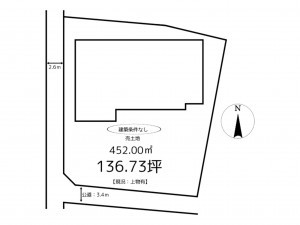 揖保郡太子町松尾、土地の間取り画像です