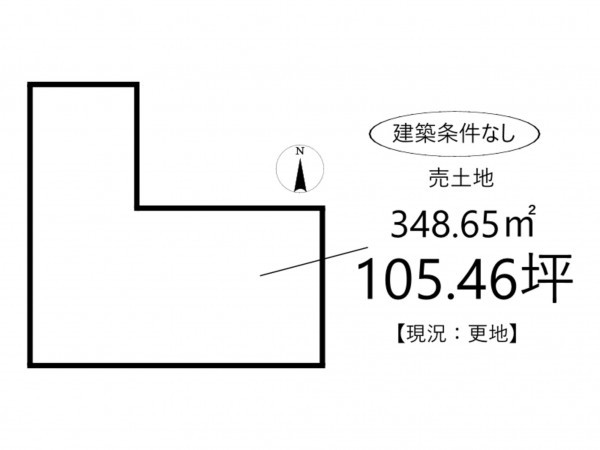 姫路市玉手、土地の間取り画像です
