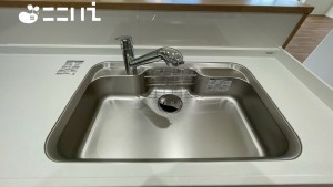 姫路市飾磨区付城、新築一戸建てのキッチン画像です