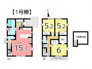 姫路市西今宿、中古一戸建ての間取り画像です