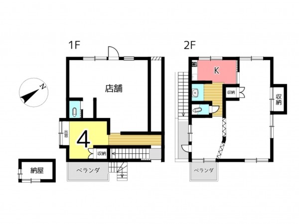 相生市垣内町、中古一戸建ての間取り画像です