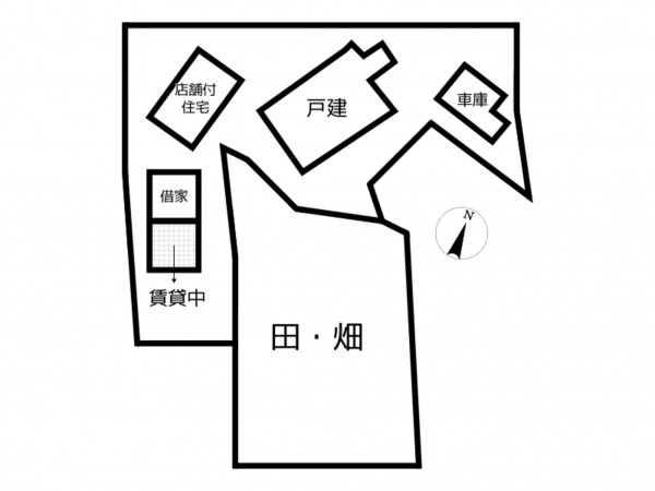 相生市垣内町、中古一戸建ての間取り画像です