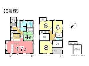 姫路市継、新築一戸建ての間取り画像です