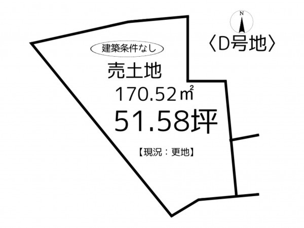 揖保郡太子町馬場、土地の間取り画像です