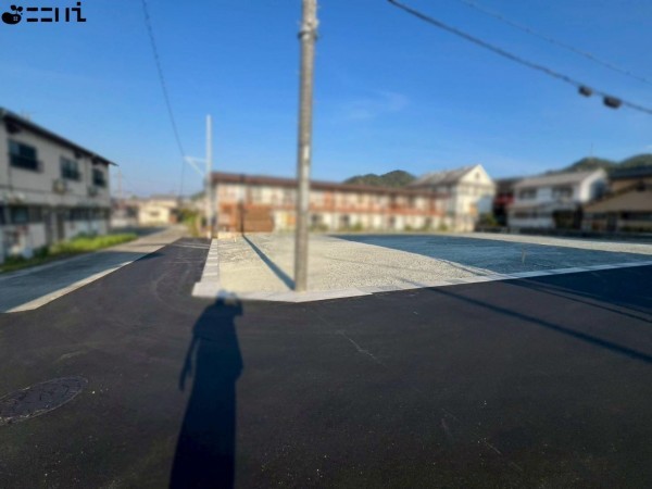 相生市赤坂、土地の前面道路を含む現地写真画像です