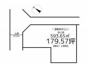 たつの市揖西町土師、土地の間取り画像です