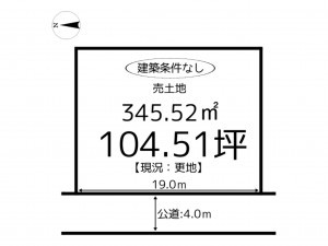 たつの市揖西町土師、土地の間取り画像です