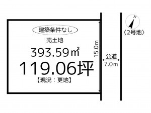 たつの市揖西町土師、土地の間取り画像です