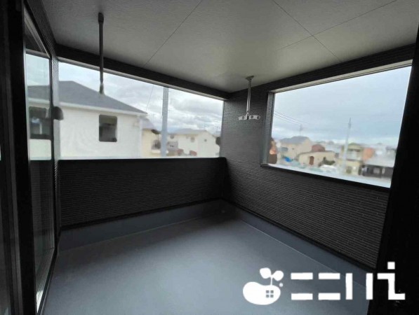 姫路市野里、新築一戸建てのバルコニー画像です
