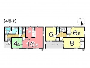 姫路市野里、新築一戸建ての間取り画像です