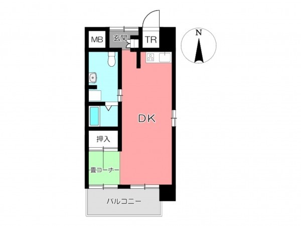 姫路市北条口、収益/事業用物件/マンションの間取り画像です