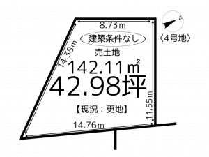 たつの市誉田町福田、土地の間取り画像です