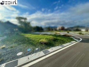 たつの市誉田町福田、土地の前面道路を含む現地写真画像です