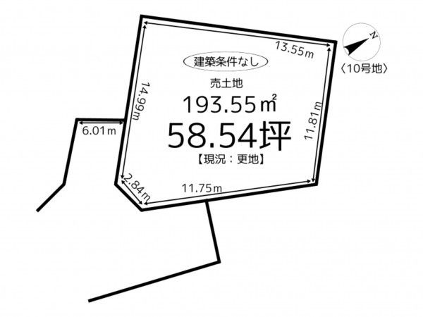 たつの市誉田町福田、土地の間取り画像です