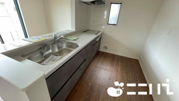姫路市北原、新築一戸建てのキッチン画像です